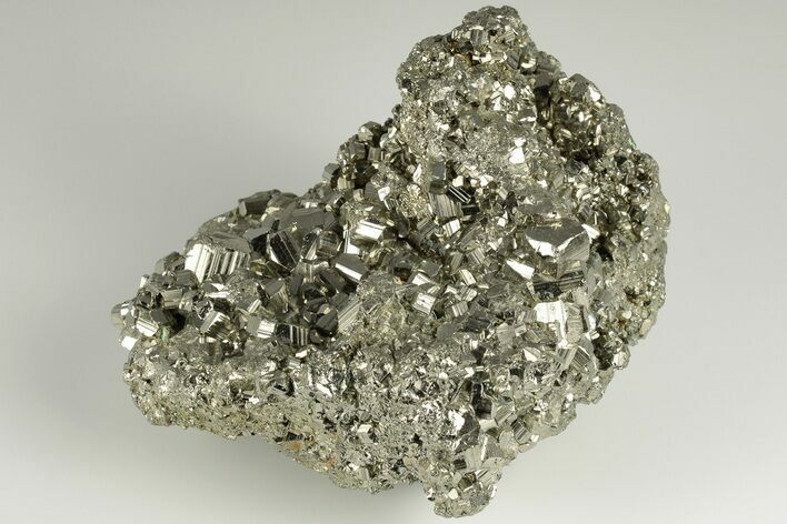 Gleaming Pyrite Crystal Cluster - Peru #202967